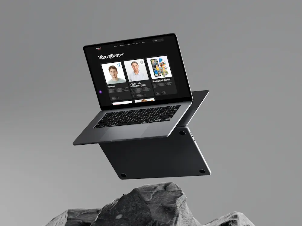 Web design for SpeedPhoto with service pages and photo services developed by ScriptSector