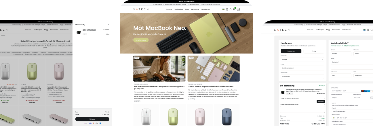 New online store for Satechi in the Nordic region